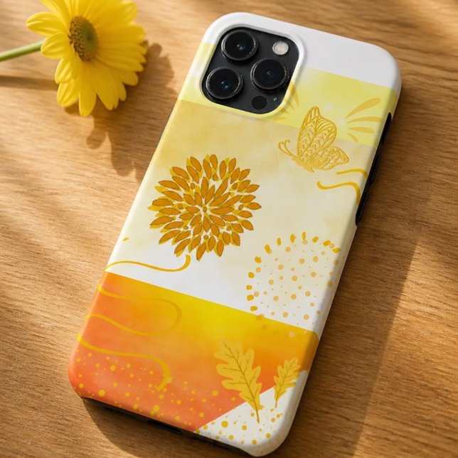 Abstract Fields of Gold Iphone Case (Creator Uploaded)