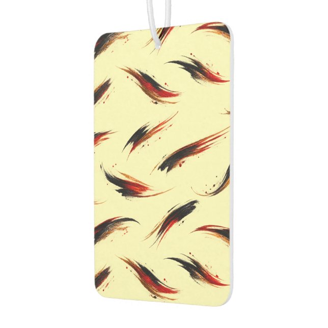 Abstract Fiery Brush Strokes Pattern Air Freshener (Left)