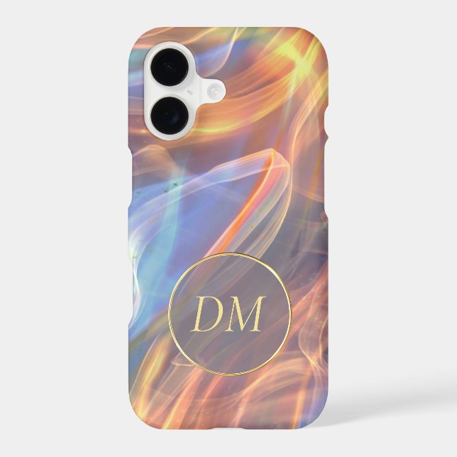 Abstract Fiery Glow Monogram Case-Mate iPhone Case (Back)