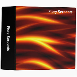 Abstract - Fiery Serpents (2.0in) 3 Ring Binder