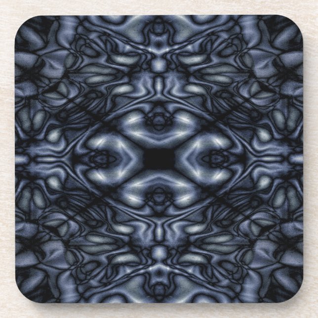 Abstract figures pattern beverage coaster (Front)