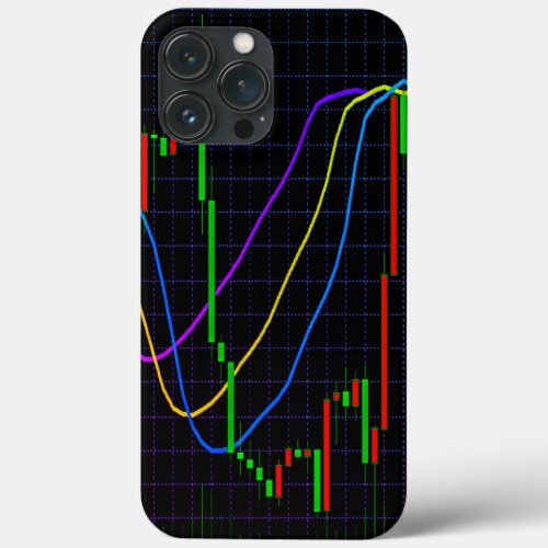 Abstract financial graph iPhone 13 pro max case