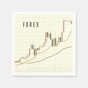 Abstract financial graph napkins
