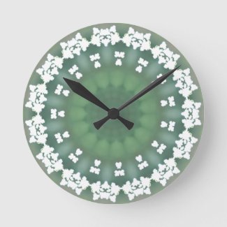 Abstract Fine Art Floral Elegant Spring Green Sage