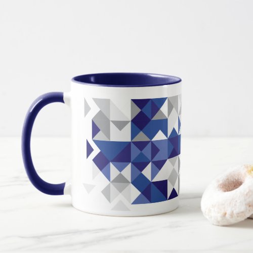 Abstract Finland Flag Finnish Colors Mug