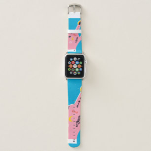 Abstract fire fingers apple watch band