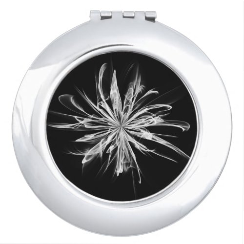 Abstract Fire Flower Compact Mirror