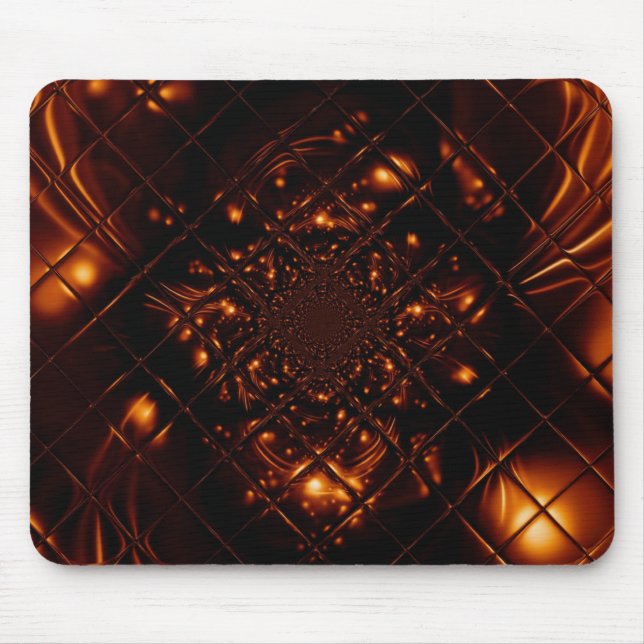 Abstract Fire Glass Fractal Mouse Pad (Front)