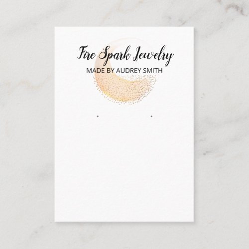 Abstract Fire Logo Earring Display Card