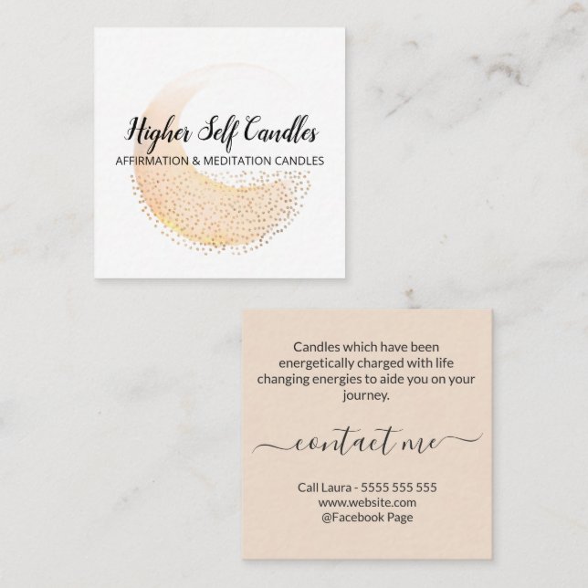 Abstract Fire Logo Soap And Candle Business Card (Front/Back)
