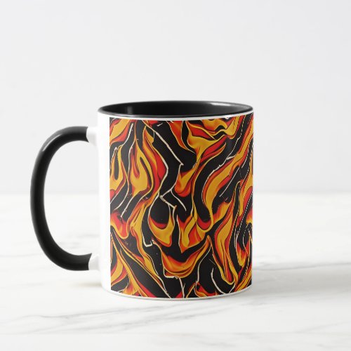 Abstract Fireplace Mug