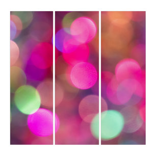 Abstract fireworks explosion in Silvester night Triptych