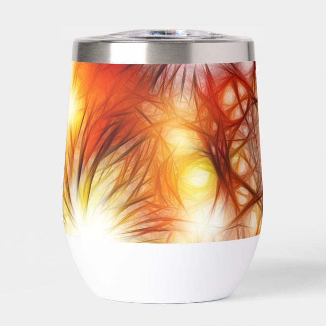 Abstract Fireworks Stars Background-34944 Thermal Wine Tumbler (Front)