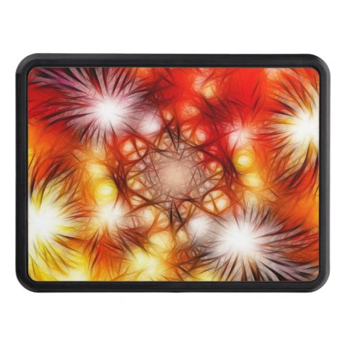 Abstract Fireworks Stars Background  Hitch Cover