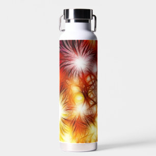 Abstract Fireworks Stars Background Water Bottle