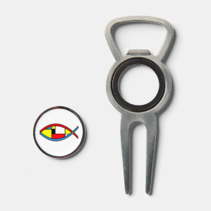 Abstract Fish Divot Tool
