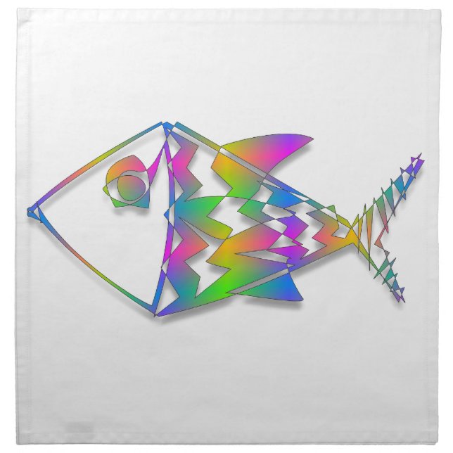 Abstract Fish Napkin (Front)