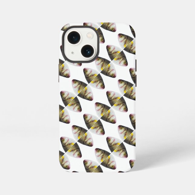 Abstract fish pattern iphone case (Back)