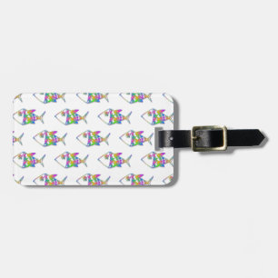 Abstract Fish Pattern Luggage Tag