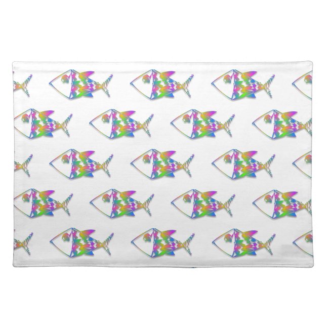 Abstract Fish Pattern Placemat (Front)