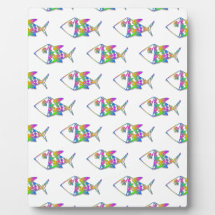 Abstract Fish Pattern Plaque