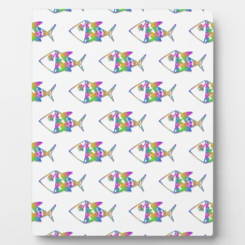 Abstract Fish Pattern Plaque