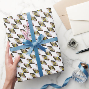 Abstract fish pattern wrapping paper