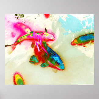 Abstract Fish Print
