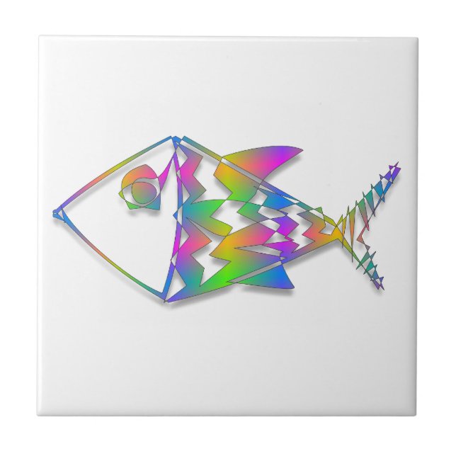 Abstract Fish Tile (Front)