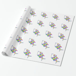 Abstract Fish Wrapping Paper