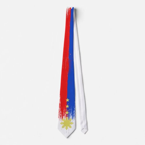 Abstract Flag of the Philippines Tie