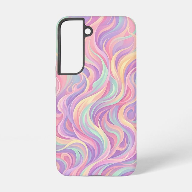 Abstract Flame Fire Pastel Soft Samsung Cases (Back)