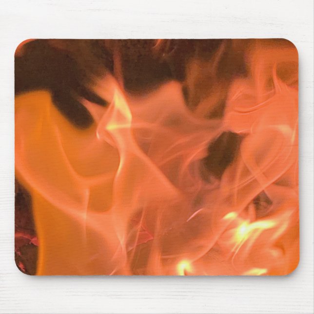 Abstract Flame Mouse Pad (Front)