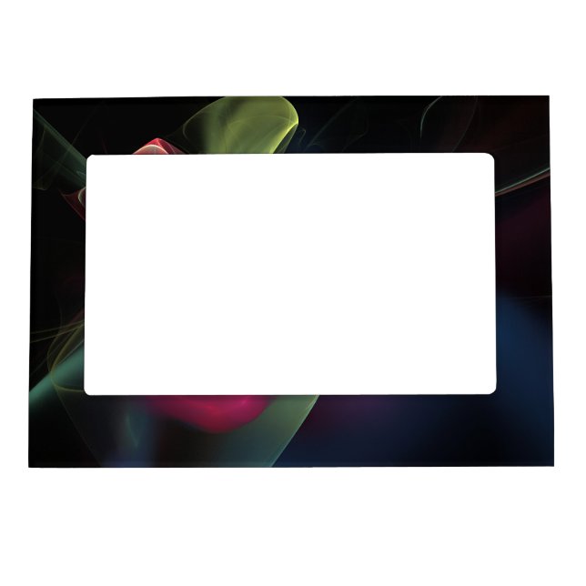 Abstract flame on black magnetic frame (Front)
