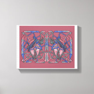 Abstract Flame Weaver Canvas