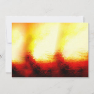Abstract Flames Invitations