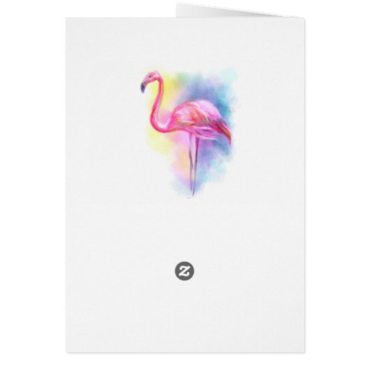 Abstract flamingo pink illustration (Back)