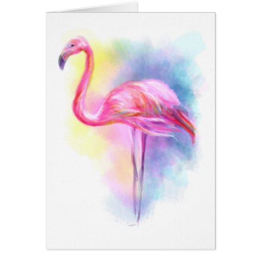 Abstract flamingo pink illustration (Front)
