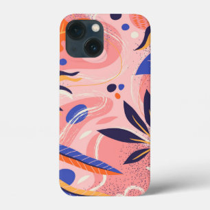 abstract flat floral    iPhone 13 mini case