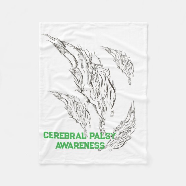 abstract fleece blanket (Front)
