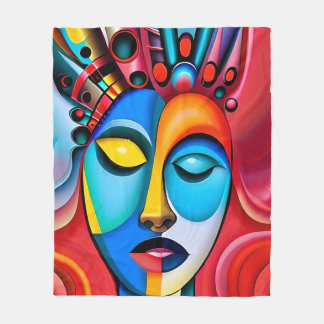 Abstract Fleece Blanket
