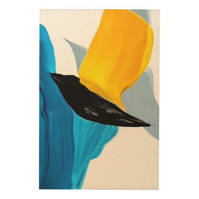 Abstract Flight Wood Wall Art (Front)