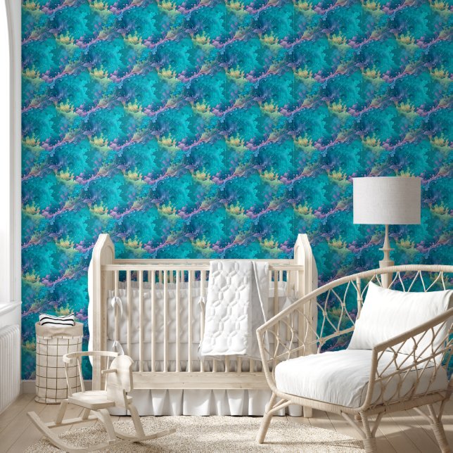 Abstract floating splashes - seamless pattern 3 wallpaper  (Kids)