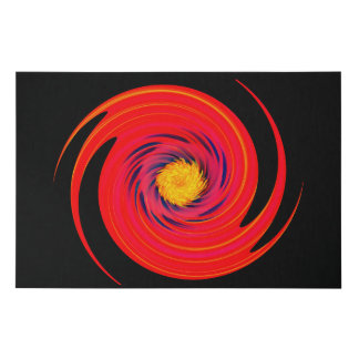 abstract flora faux canvas print