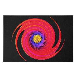 abstract flora faux canvas print