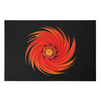 abstract flora faux canvas print