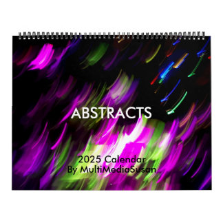 Abstract & Floral 2025 Calendar - MultiMediaSusan