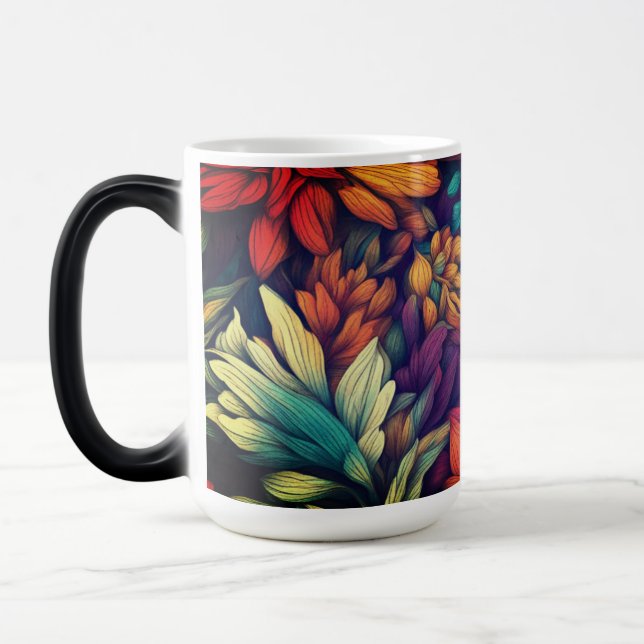 Abstract Floral #73 -  Color Morph Mug (Left)