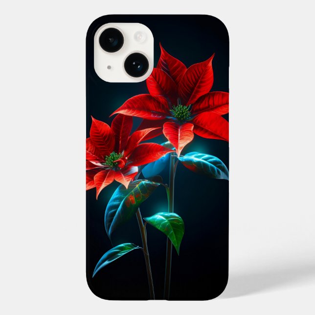 Abstract Floral : A Dark and Dreamy Design Case-Mate iPhone Case (Back)