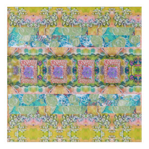 Abstract Floral Acrylic Wall Art